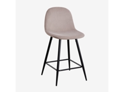 Sklum Pack De 2 Bancos Altos Em Veludo Glamm Poliéster     Preto     ↑65 Cm            Toupeira