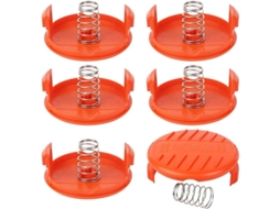 Tapa De Bobina, 8 Piezas De Repuesto Con Resortes Para Cortacésped Black + Deacker Rc-100-p