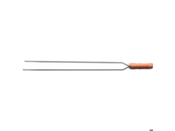 Brochette Dupla Churrasco Tramontina 75cm Inox E Madeira Prateado