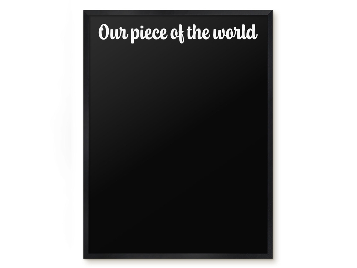 Magnetic Board Our Piece Of The World For The Living Room Espelharte (60x80 Cm)