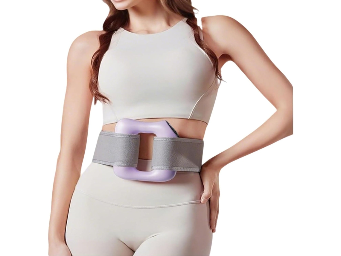 Mini Massageador Elétrico Recarregável Roxo Para Fáscia — Possui Função De Vibração Na Cintura Queimar Gordura E Relaxar Os Músculos Dos Ombros,