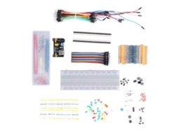 Kit Beginner De Eletrônica Laxiscreed Com Jumpers Sem Solda, Resistores E Capacitores Incluídos
