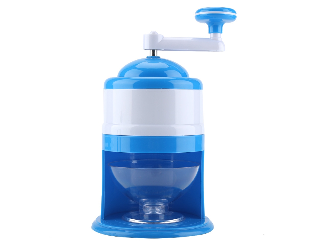 Triturador de gelo manual com manivela máquina de raspadinha de gelo snow cone cozinha portátil | S/MARCA