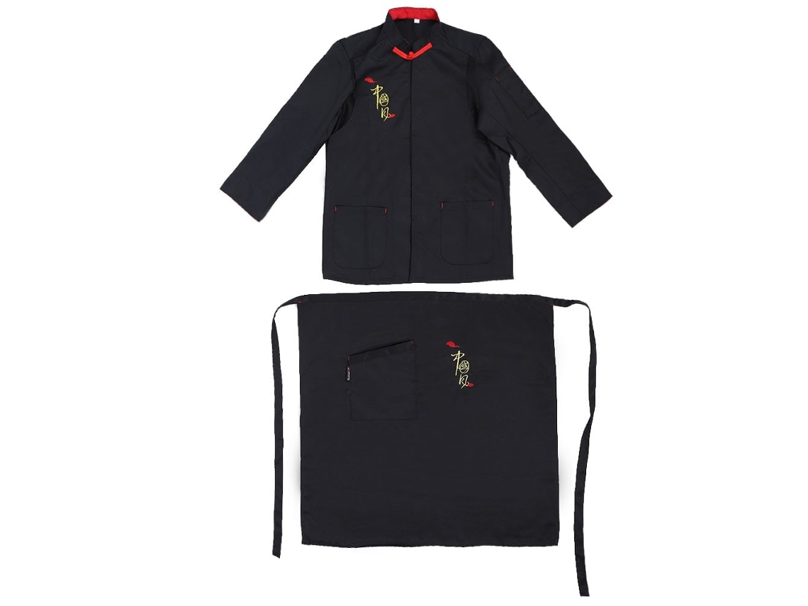 Conjunto de Uniforme de Chefe LAXISCREED XXL Preto