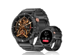 Smartwatch Ak57 Grande Amoled Alta Definição Tela 1,43 Polegadas Suporta Chamadas Bluetooth Preto Yizhood