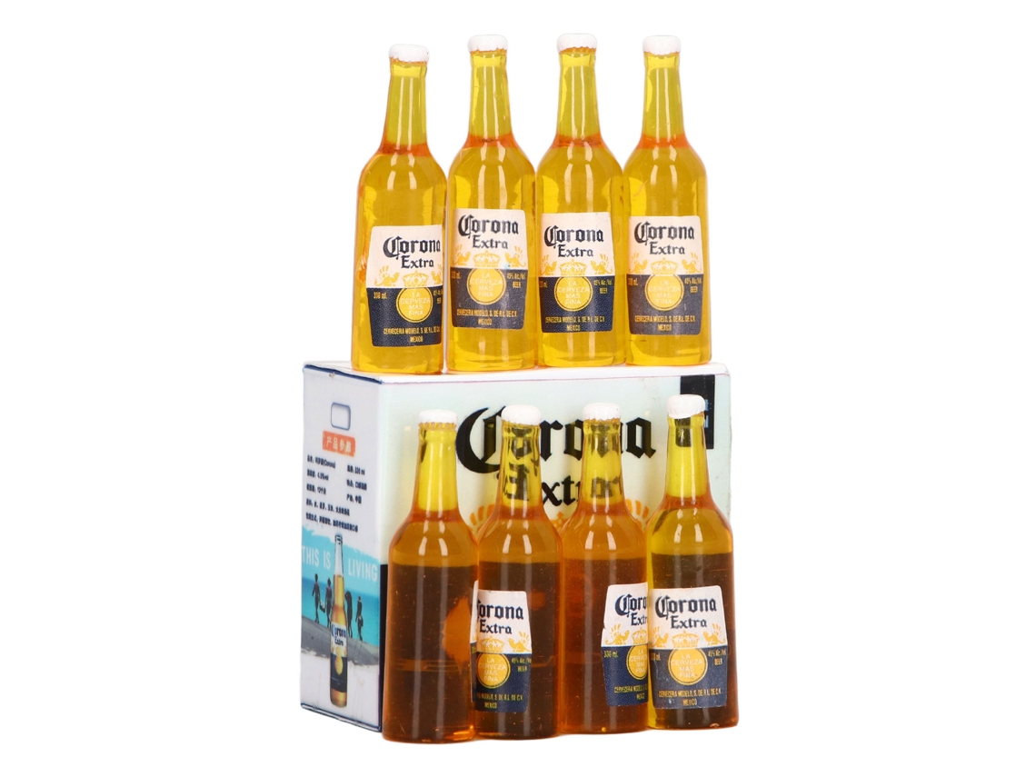 Rebe-8 Peças Garrafas De Cerveja Miniatura Para Casa De Boneca Com Detalhes Vívidos Acessórios 1:12 Decoração De Casa Presentes