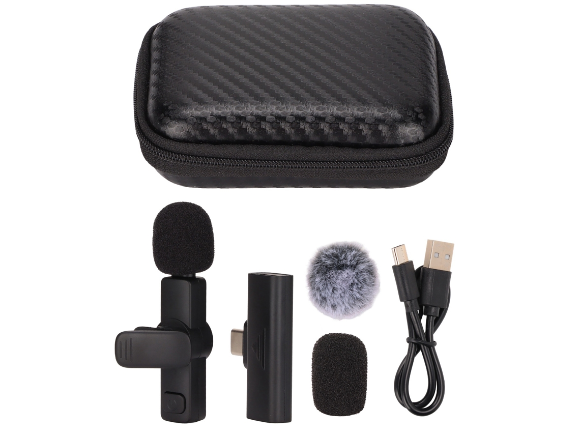 Microfone Lavalier Sem Fio EOOCOO