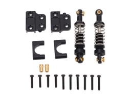 2 Pçs Amortecedor Traseiro Rc De Alumínio Para Mn82 Lc79 Mn78 Escala 1/12 Damper Preto