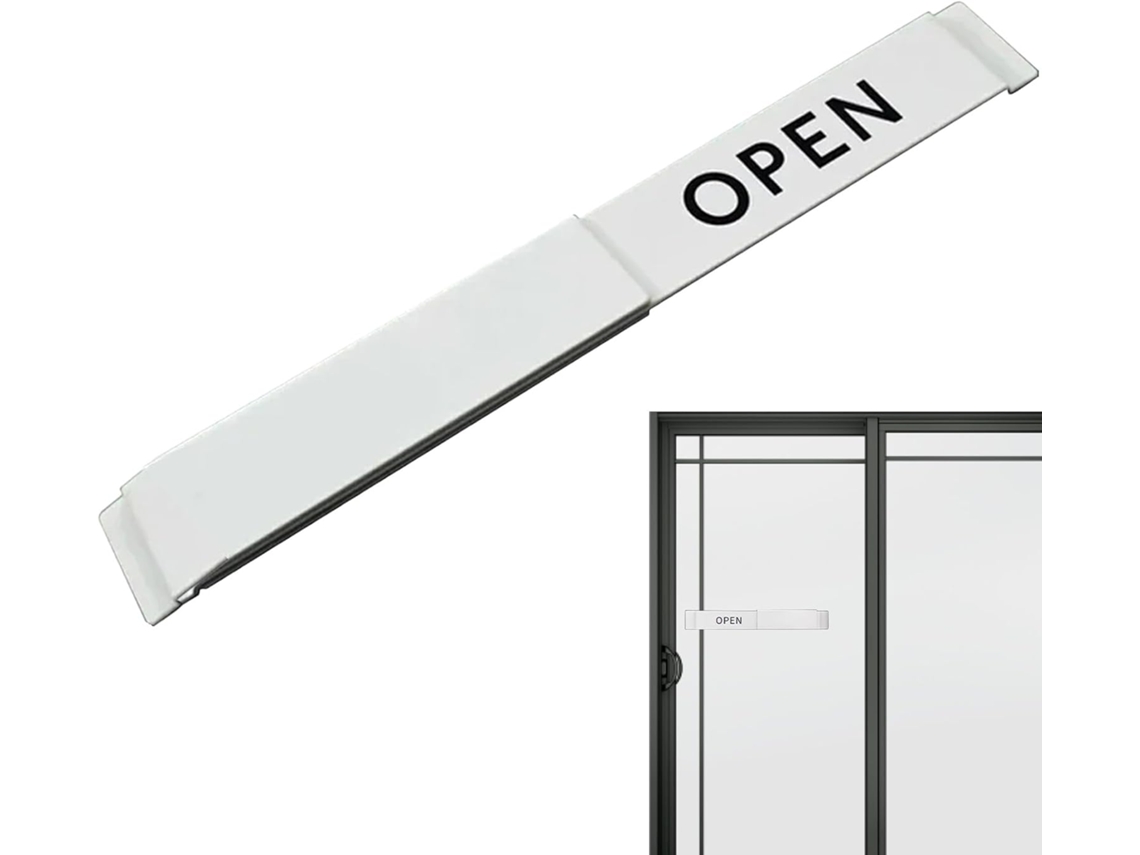Placa De Porta Aberta Para Lojas - Design Decorativo De Indicador
