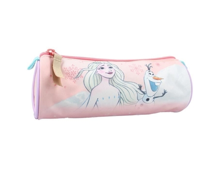 Estojo Frozen A Rainha Da Neve 2 20 Cm Rosa Sintético Com Zíper Frozen La Reine Des Neiges 2