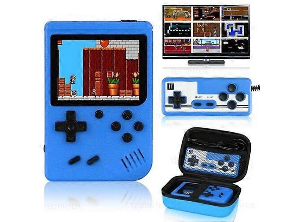 Mini Console De Videogame Retrô Portátil Com 400 Jogos Integrados De 8 Bits E 3,0 Polegadas Controle VONKELIOS
