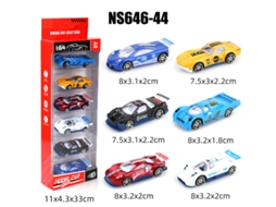 Miniaturas de Carros Deslizantes em Escala 1/64, Brinquedos Infantis MDUG (6 Carros)