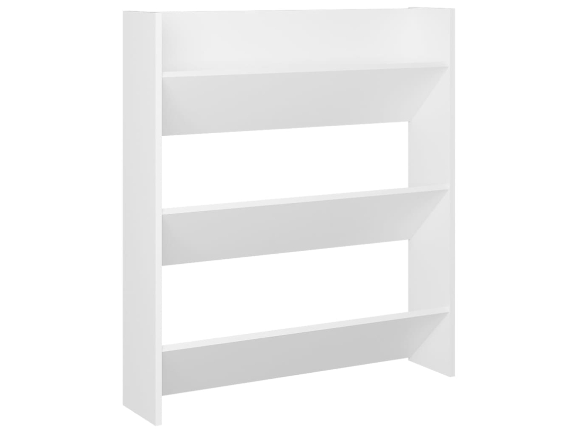 Wall Shoe Cabinet, Wall Shoe Cabinets Vidaxl Branco Madeira Processada (80 X 18 X 90 Cm)