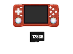 Console de Videogame Portátil Retrô Xf35h, 128 Gb, Tela Ips de 3,5 Polegadas B GOKOCO
