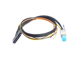 Conector Interno Sff 8644 para Sff 8639 com Cabo de Alimentação Exposto para SFUSHOS