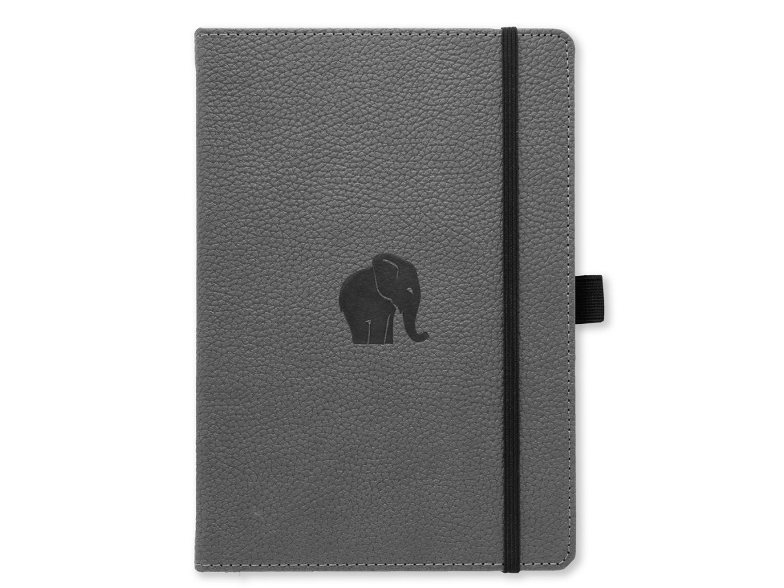 Caderno Vida Selvagem A5+ Pontilhado, Elefante Cinza