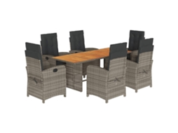 Garden Dining Set, Garden Dining Sets Vidaxl Cinzeto Rattan / Vime (n/a)