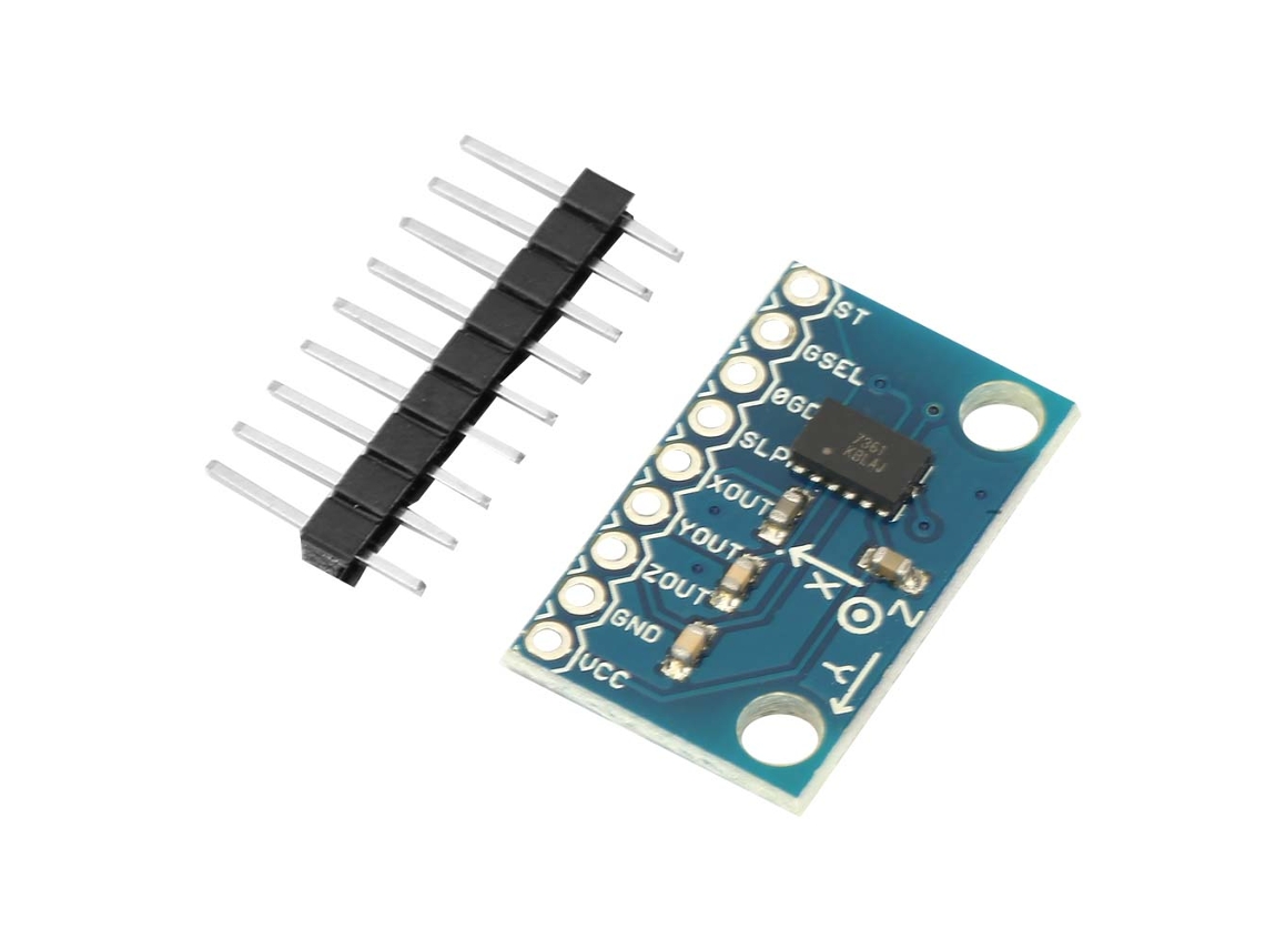 Sensor De Ângulo Mma7361 Da Laxiscreed Para Medição De Inclinação E Aceleração