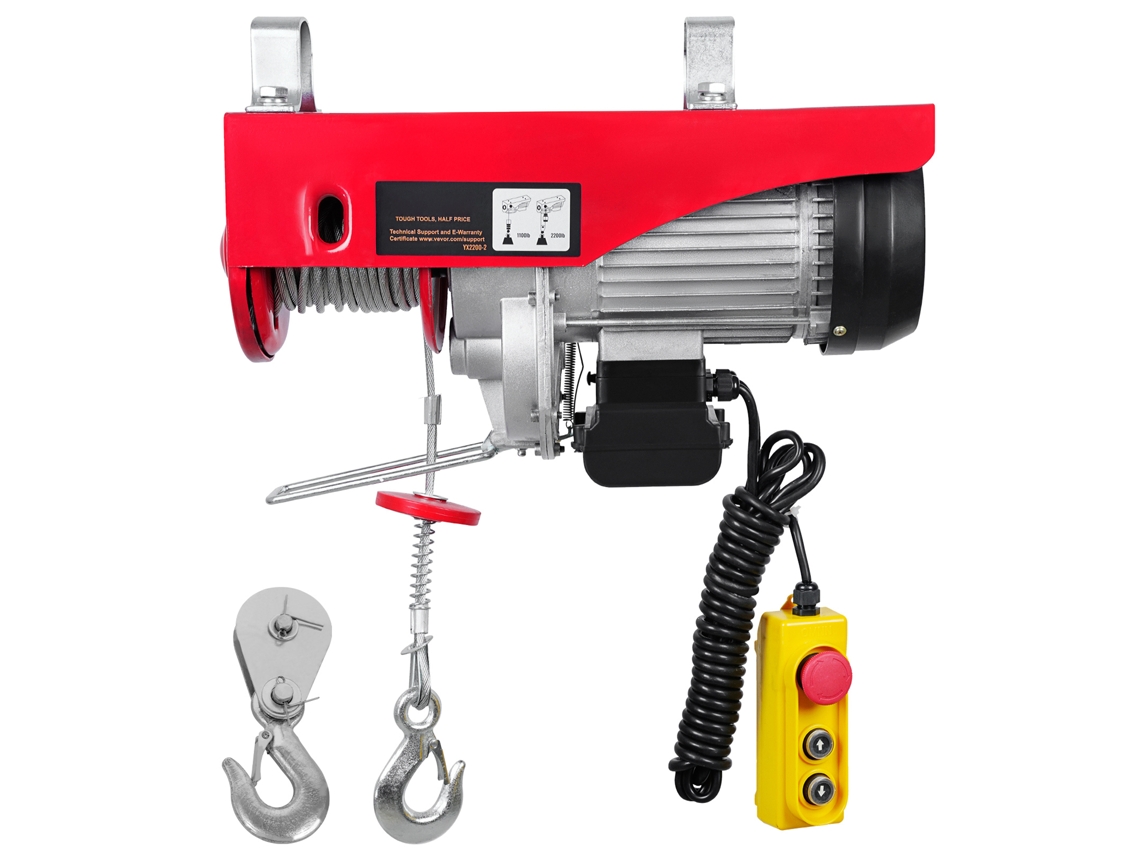Polipasto Elétrico Succebuy Capacidade De 1000 Kg Controlo Remoto Com Cabo 1600 W