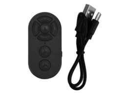 Controle Remoto Sem Fio Bluetooth Para Página, Câmera E Gravação De Vídeo Para Celular Android Preto