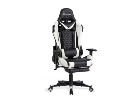 Cadeira de Jogos Cadeira Gaming Ergonómica com Pedais FOXSPORT