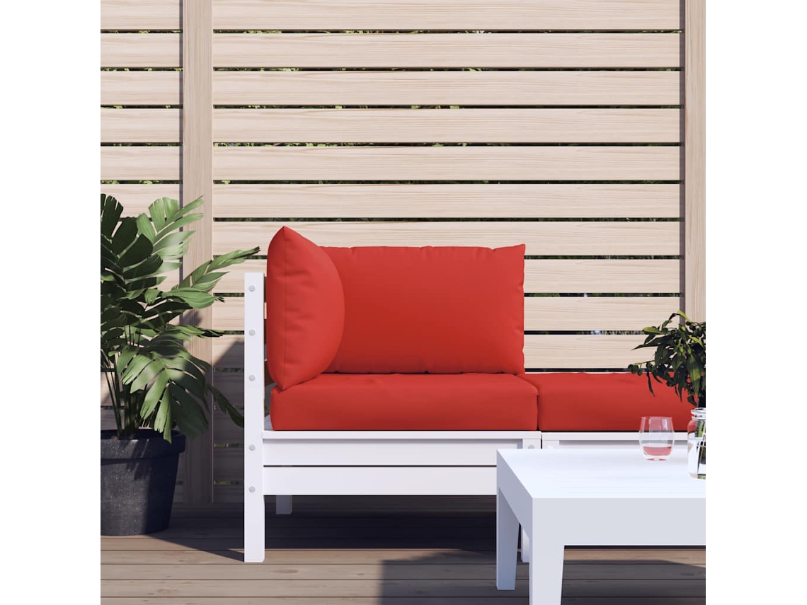 Vidaxl Almofadões P/ Móveis De Paletes 3 Pcs Tecido Oxford Vermelho