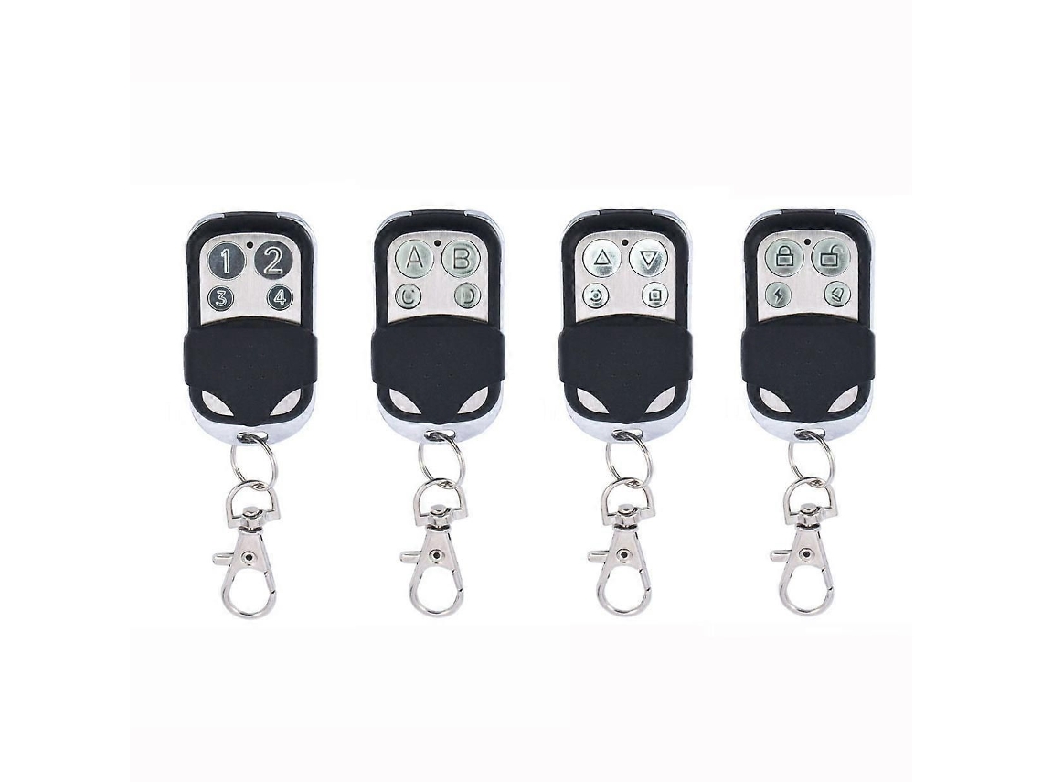 Conjunto de 4 Controles Remotos Universais para Portas de Garagem Elétricas, Modelos 433abcd, Chave de Substituição. TAISHENGDA
