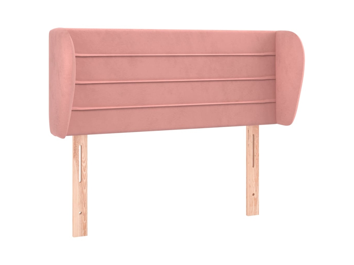 Cabeceira de Cama C/ Abas Veludo 83x23x78/88 Cm Rosa MAISON EXCLUSIVE