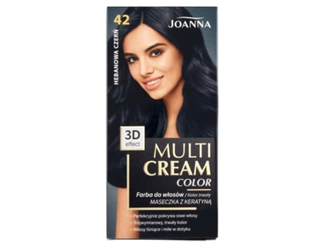 Coloração Multi Creme Para Cabelo 42 Preto Ébano. Joana