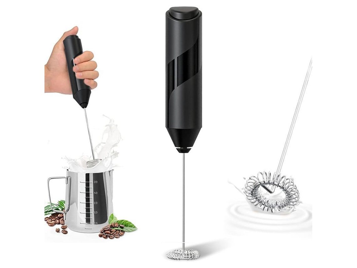 Batedor elétrico de leite portátil, mini, para cappuccino, latte e chocolate quente S/MARCA