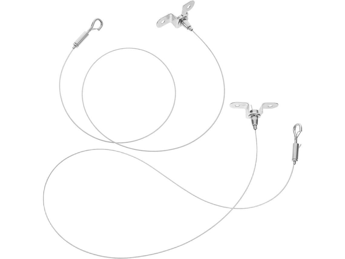 Kit De 2 Peças Tehaux Com Fio Aço Inoxidável E Comprimento Ajustável Para Pendurar Quadros Gaiolas Pássaros