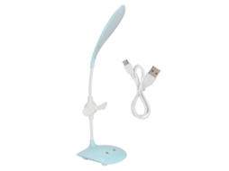 Lâmpada de Mesa Led 5w com Ventilador 3 Níveis Iluminação