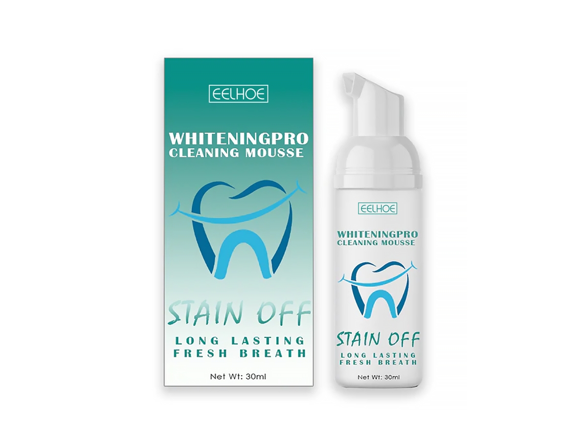 Mousse para Clarear Dentes Naturalmente e Dentes Brancos LAXISCREED