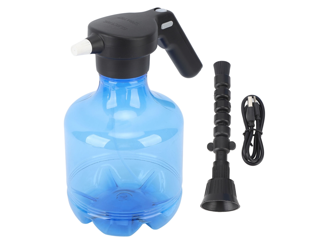 Garrafa pulverizadora elétrica 3l com bico rotativo, automático, para plantas | S/MARCA