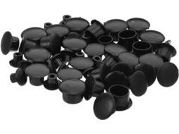 Ciieeo Tampões De Plástico Redondos 5 6 8 10mm, 200 Peças, Pretos, Fácil Instalação, Estéticos Para Móveis E Armários