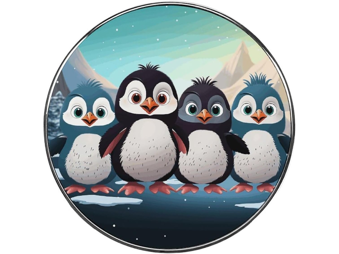 Ímãs De Geladeira Coloridos Com Cinco Pinguins Fofos, Feitos De Liga Metálica, Ideais Para Quadro Branco, Armário