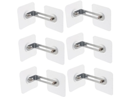 Conjunto De 6 Peças Âncoras Anti Tombamento Para Móveis, Cômodas E Armários, Em Aço Inoxidável Autoadesivo Para Parede
