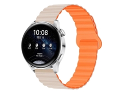 Pulseira De Relógio Magnética De Silicone Bicolor