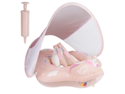 Boia Inflável, Boia Infantil, Assento de Piscina Infantil com Teto Removível, Boia de Piscina Infantil AQUAFORGE