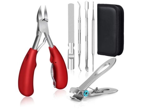 Cortador De Unhas Para Podólogo Zgeer - Cortador De Unhas Super Afiado Para Unhas Encravadas Grossas E Duras - 6 Ferramentas Incluídas