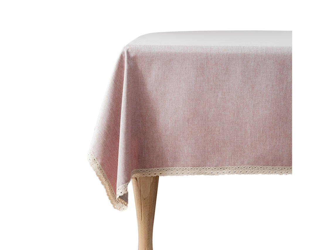 Toalha de Mesa À Prova de Óleo À Prova D'Água Sem Mesa de Lavar Pano de Arte Mesa de Chá Retangular Toalha de Mesa Rosa