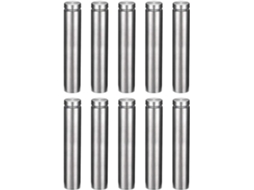 10 espaçadores de vidro 19x100mm com parafusos para painéis de acrílico CHABERLU