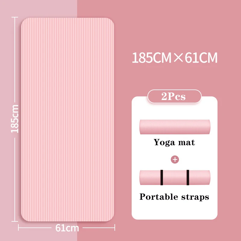 Tapete De Ioga (rosa), Antiderrapante, Ecológico, Para Ioga E Pilates.