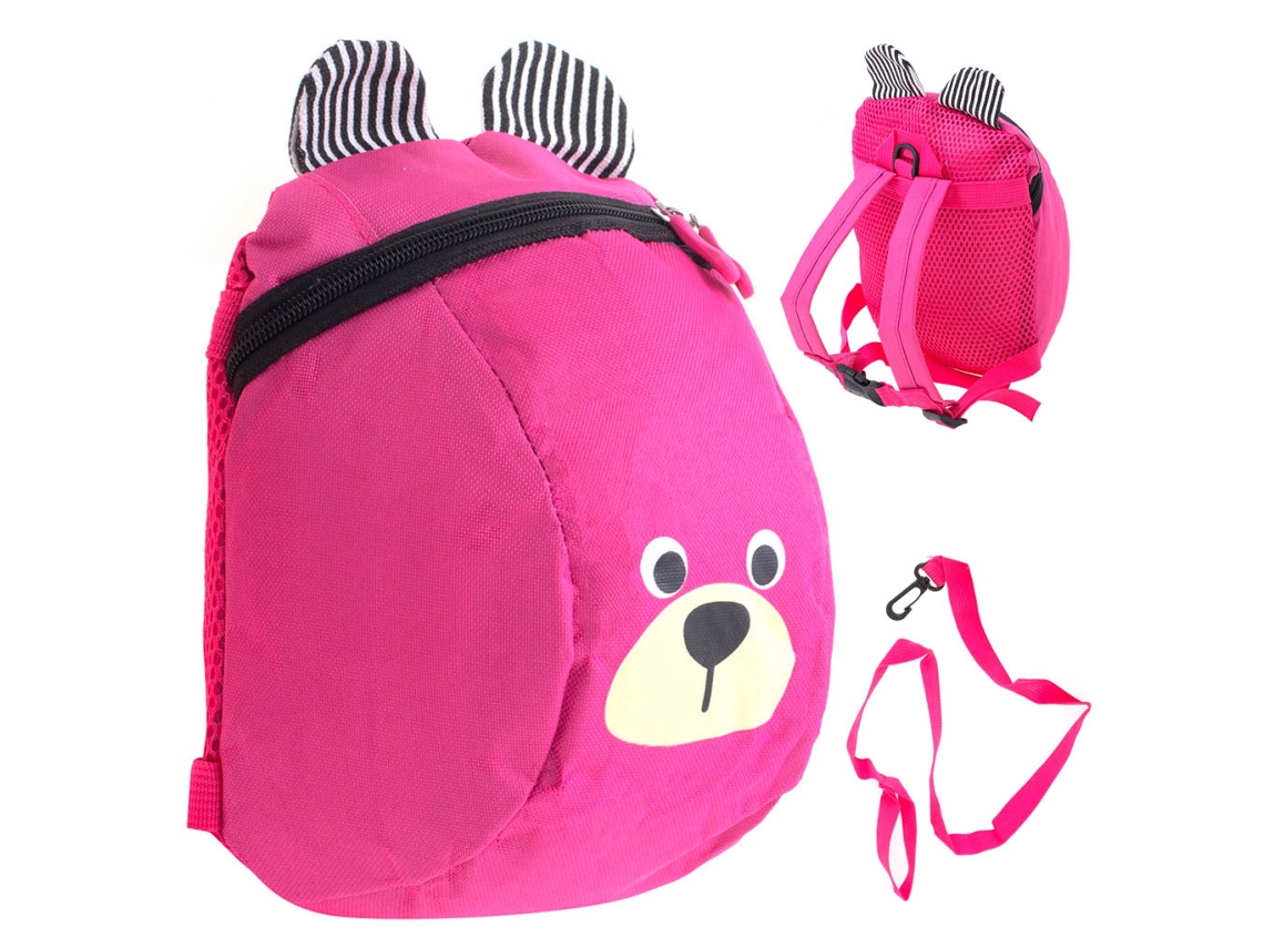 Kindergarten Backpack Children's Backpack Teddy Bear Pink