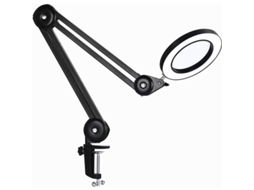 Escolha Do Artesão Luminária De Mesa Com Lente De Aumento 5x, Luzes Led De Baixo Consumo Com 3 Modos De Cor, Braço Articulado Aju Aquaforge