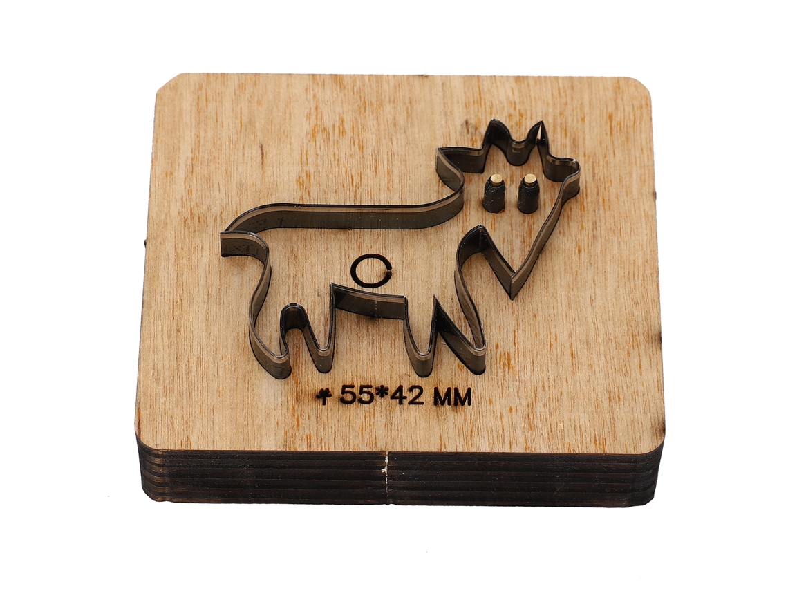 Mold De Corte Em Forma De Ovelha Com Base De Madeira Aço Liga Para Artesanato Diy