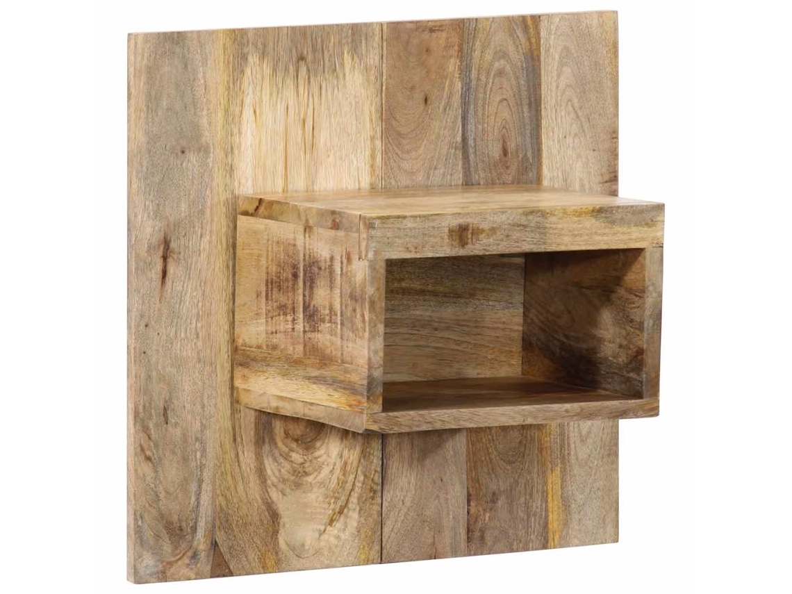Vidaxl Mesa De Cabeceira 50x27x50 Cm Madeira Maciça Manga Áspera
