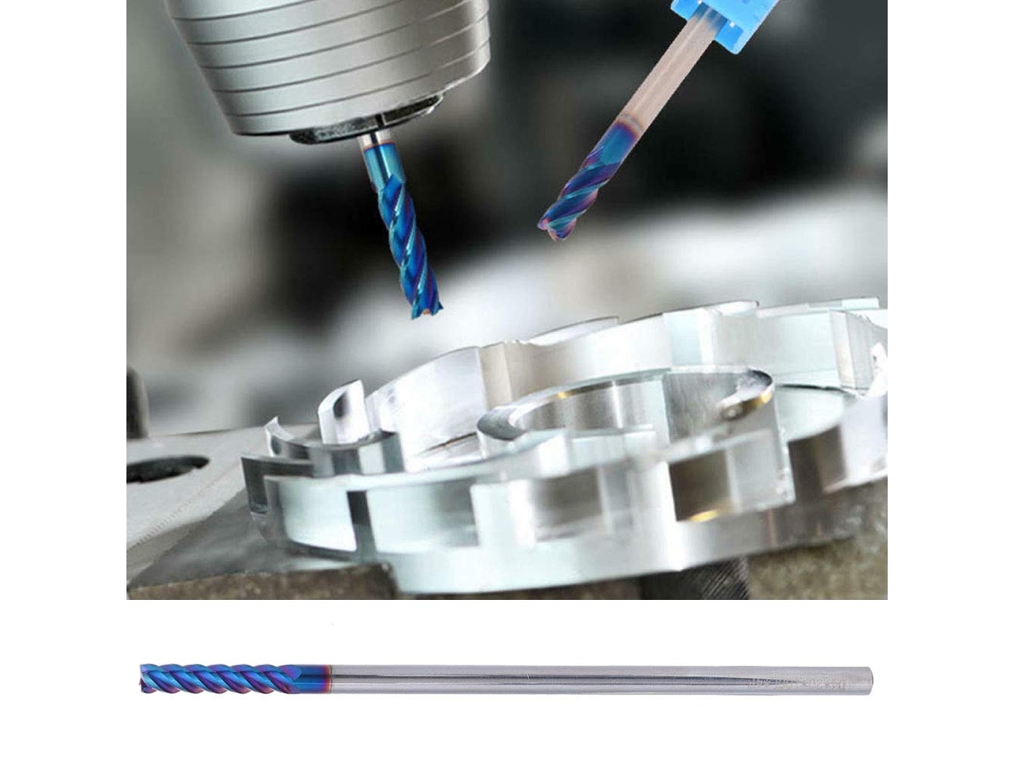 Fresa de Aço Tungstênio de 4 Mm com Nanorrevestimento CHABERLU