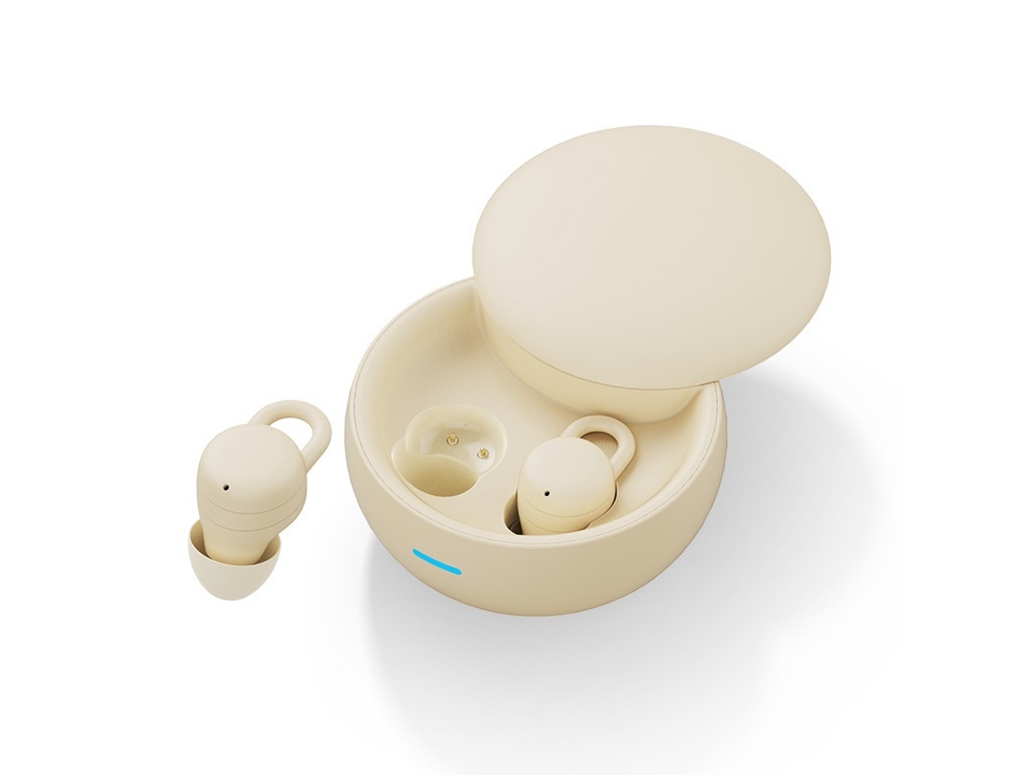 Tampões Bluetooth 5.3 JIAPEI com Redução de Ruído para Dormir (bege)