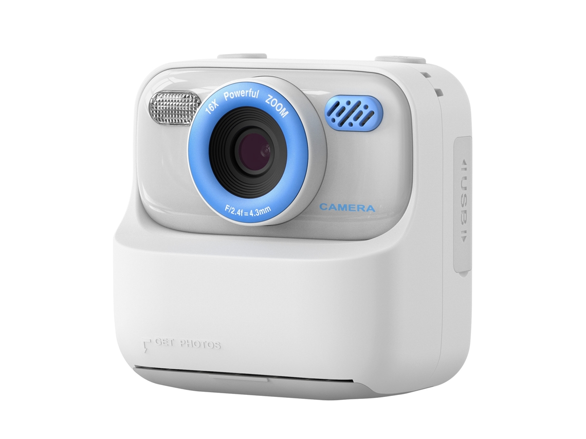 Câmera Brinquedo Infantil LAXISCREED Flip 2.4" 32gb Branco